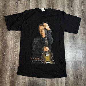 Vintage Paul McCartney T-Shirt 2002 Driving USA Tour Giant Tag M Original